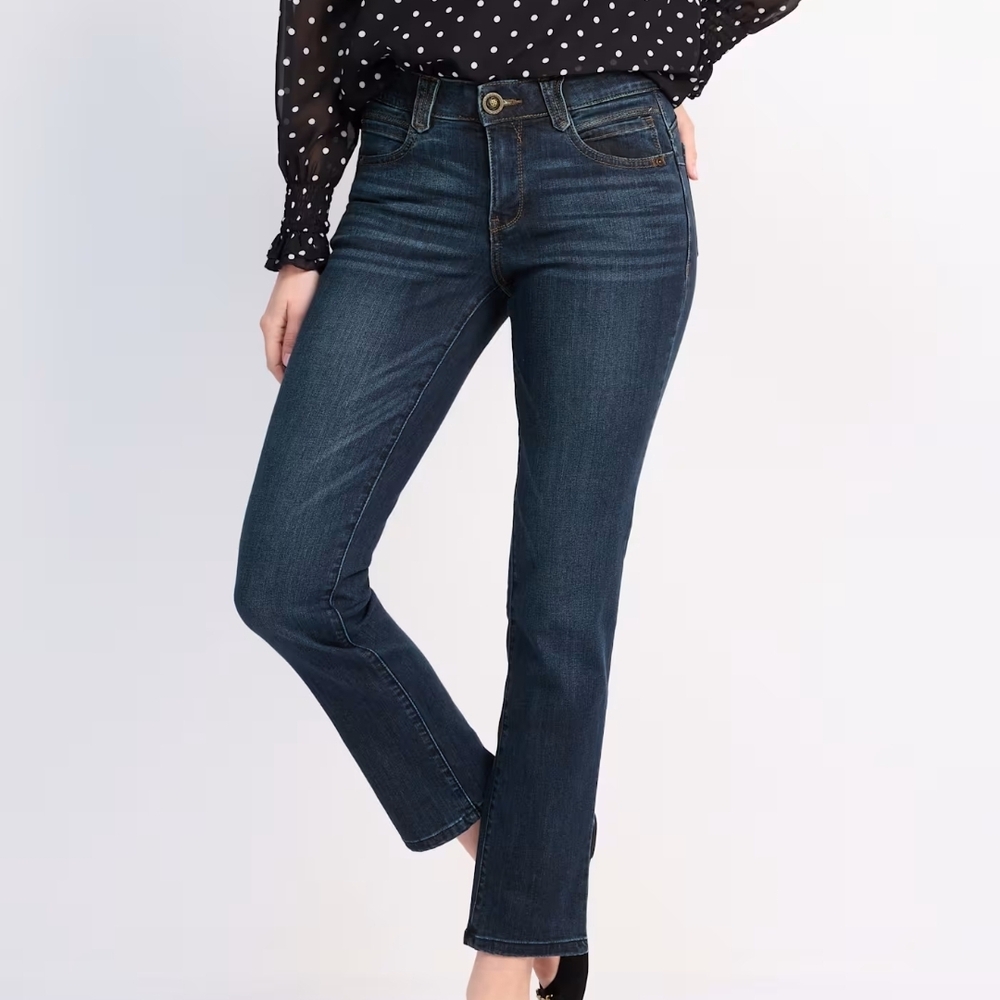 Democracy Women's Straight Leg Jeans - Dark Blue